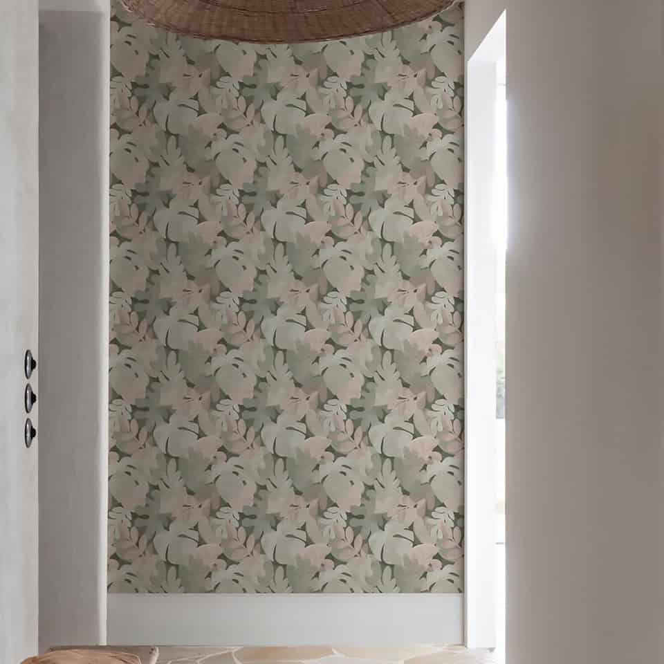 Soft pale floral pattern