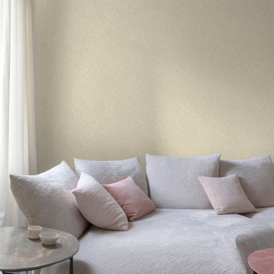 Textured small geometric patterns in beige colour