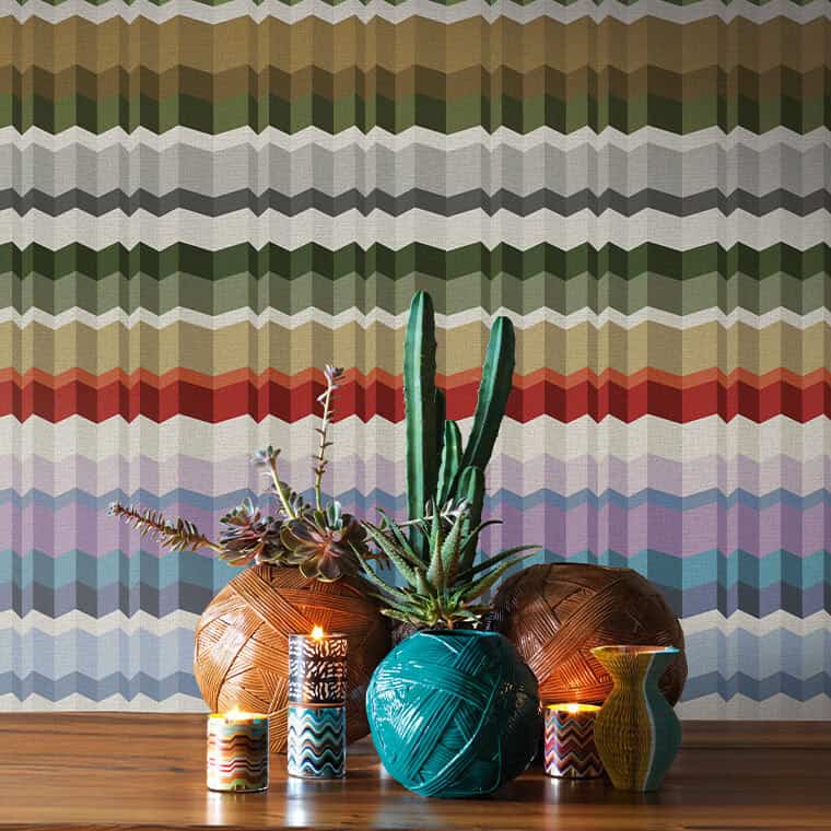 Waves wallpaper by Missoni Home