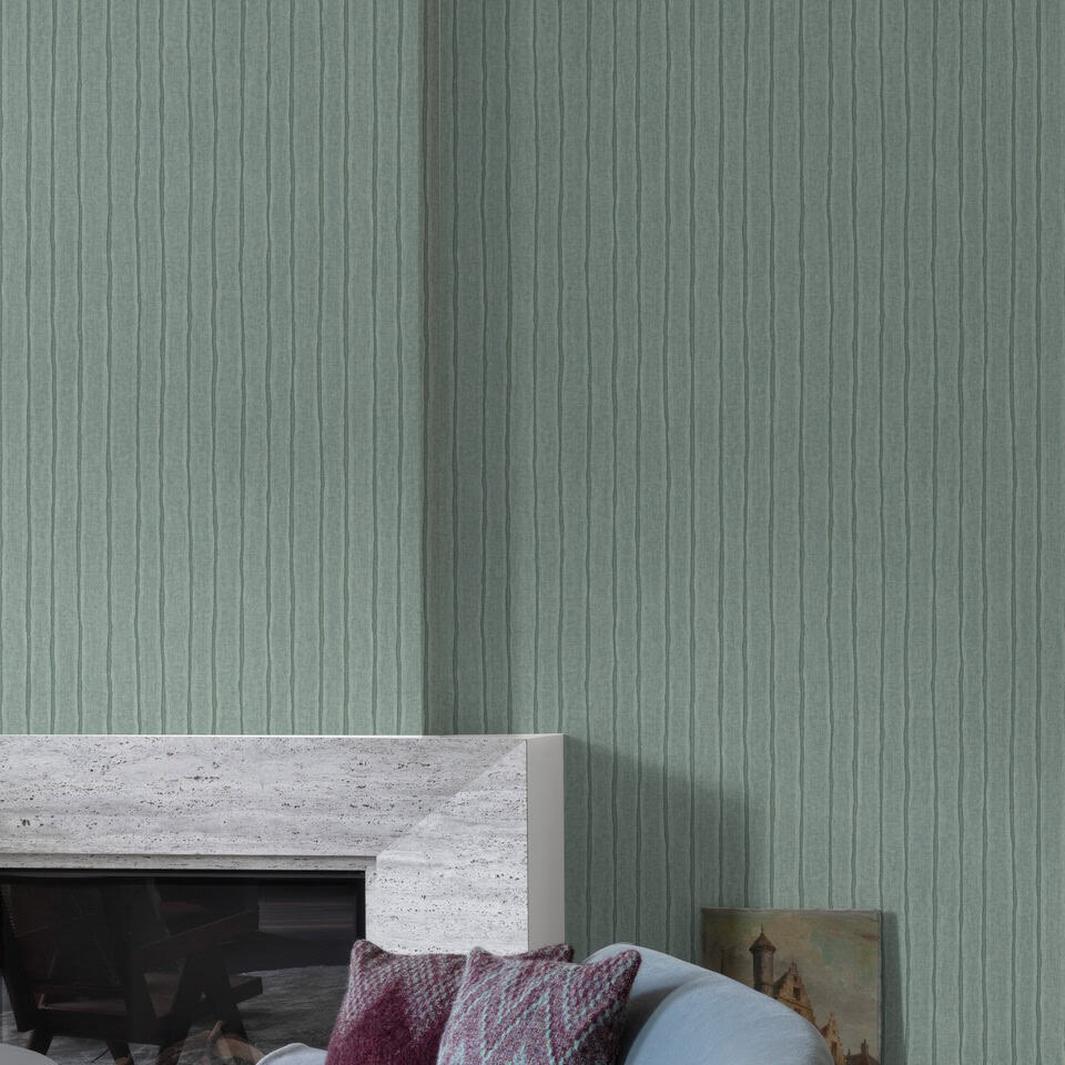 Thin vertical stripes - Green