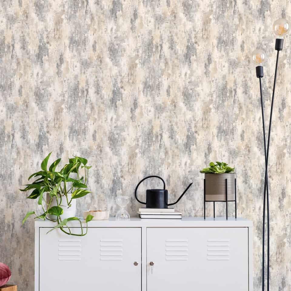 Abstract patterns in grey and beige tones