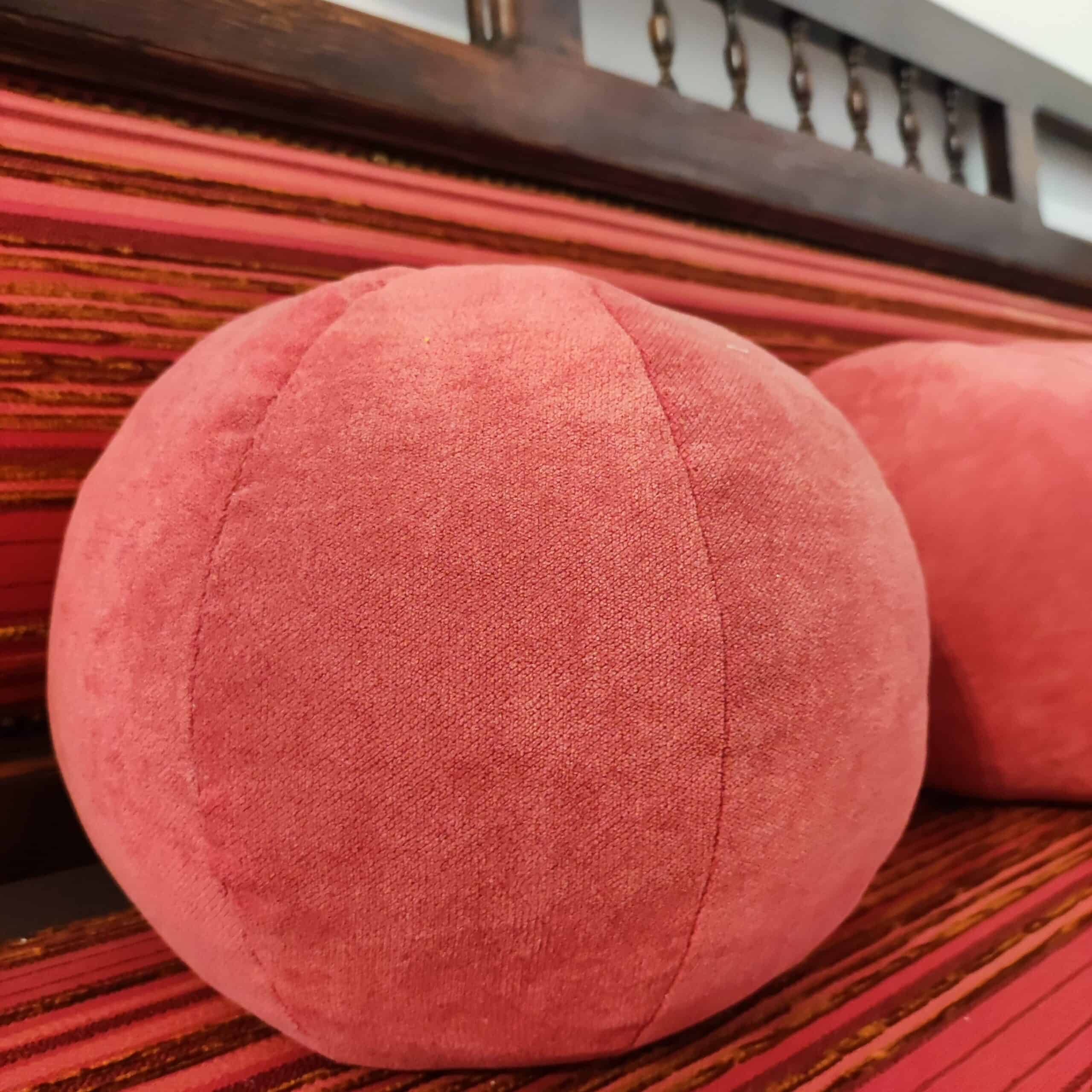 Custom cushions in range of shapes, sizes and fabric patterns. See more in store