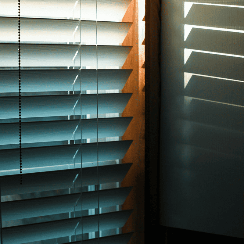 Picture of an installed blind